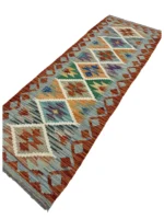 Tappeto Passatoia Rettangolare 176x64 cm Geometrico Multicolore - immagine 5