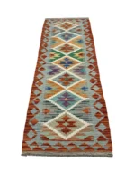 Tappeto Passatoia Rettangolare 176x64 cm Geometrico Multicolore - immagine 4