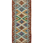 Tappeto Passatoia Rettangolare 176x64 cm Geometrico Multicolore