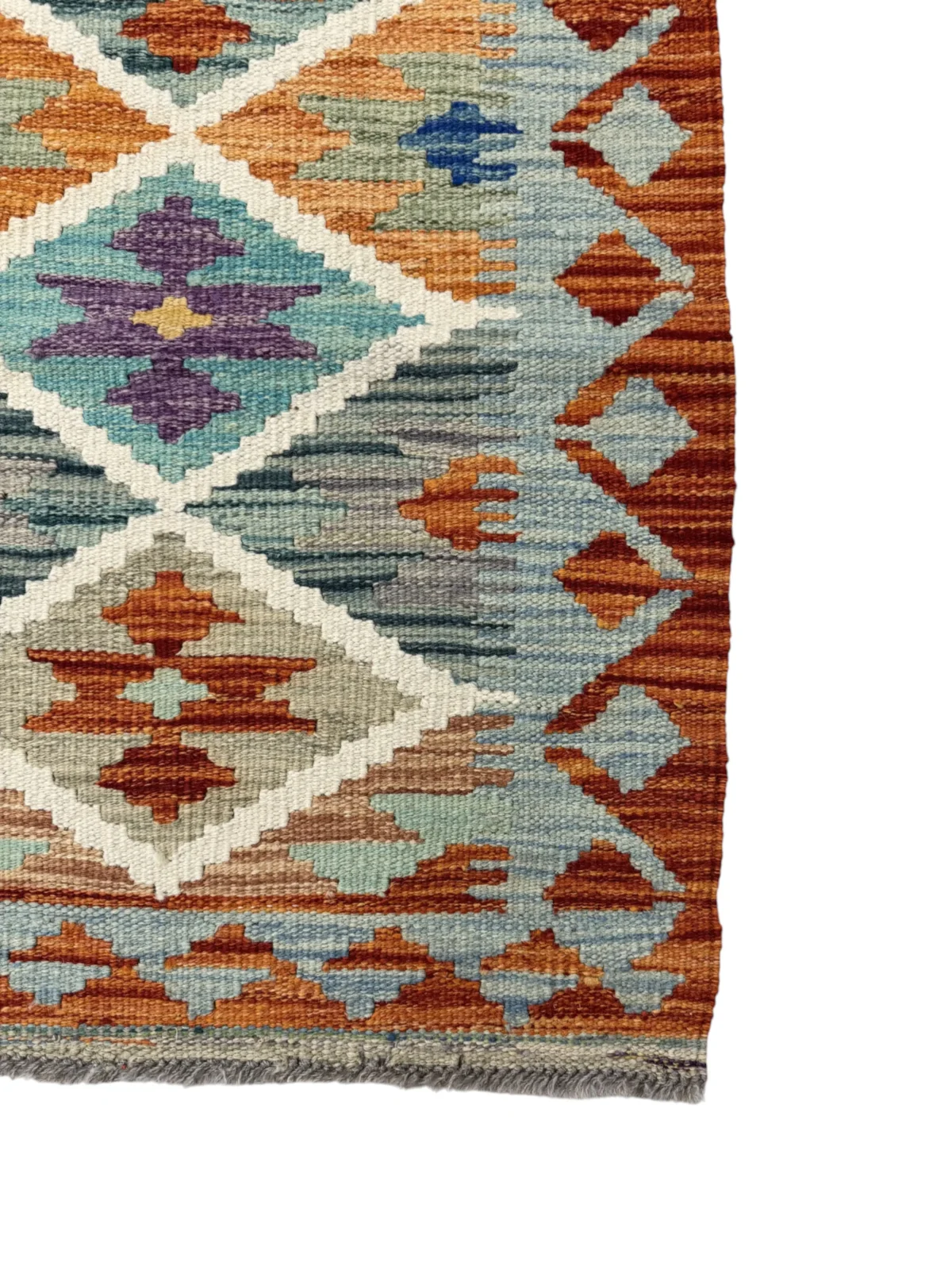 Tappeto Passatoia Rettangolare 176x64 cm Geometrico Multicolore - immagine 2