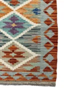 Tappeto Passatoia Rettangolare 176x64 cm Geometrico Multicolore - immagine 2