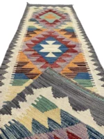 Passatoia Geometrica 198x62 cm in Stile Moderno – Tappeto Corridoio - immagine 5