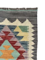 Passatoia Geometrica 198x62 cm in Stile Moderno – Tappeto Corridoio - immagine 4