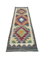 Passatoia Geometrica 198x62 cm in Stile Moderno – Tappeto Corridoio - immagine 2