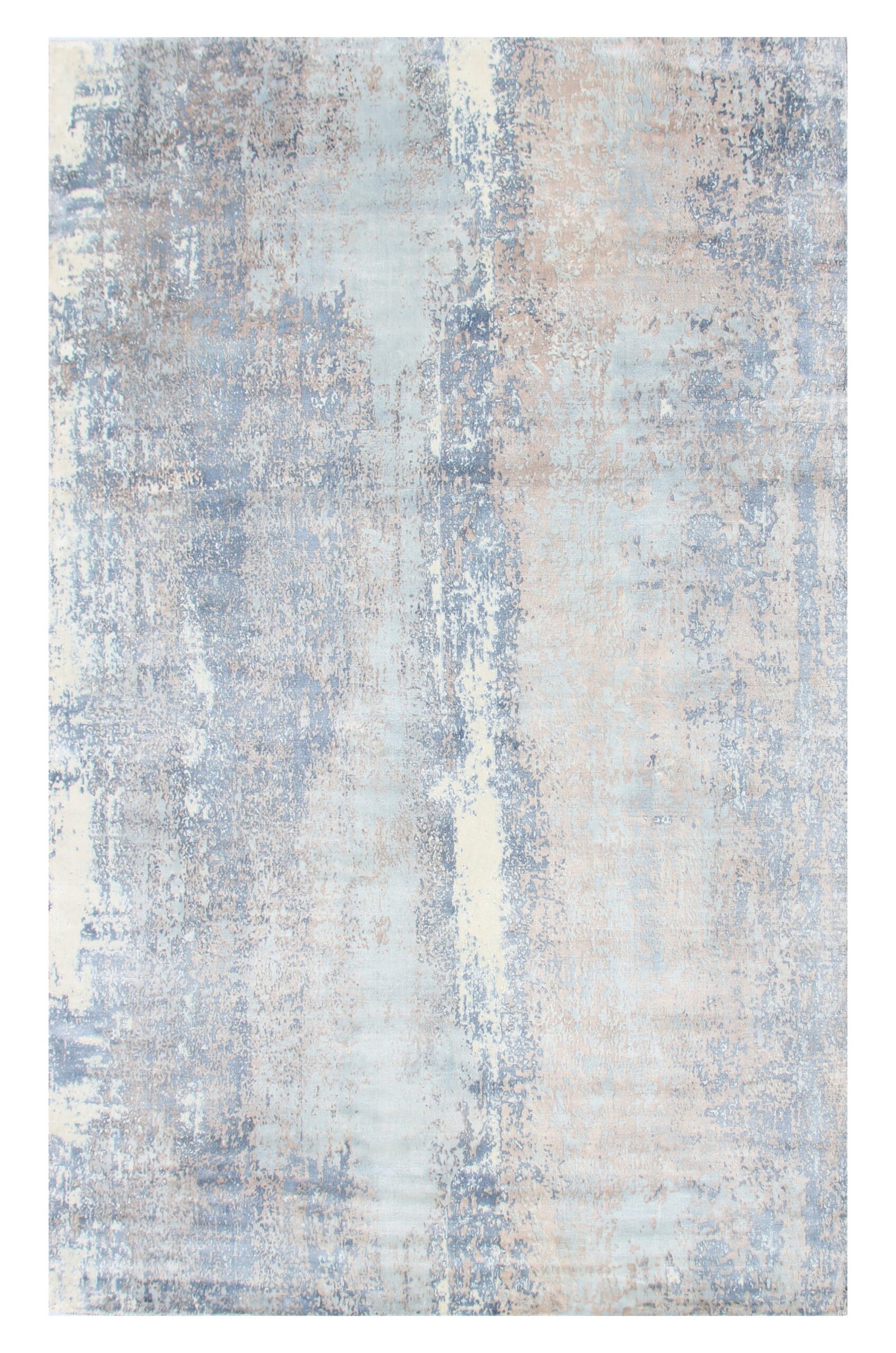 IMG 1018 Tappeto Tencel Handloom Lusso Rettangolare Grigio Azzurro Beige – Moderno - immagine 1