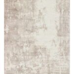 Tappeto Tencel Moderno Beige e Grigio Rettangolare – Morbido e Resistente, Design Astratto