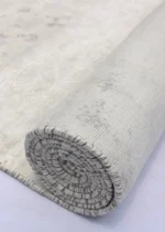 Tappeto Tencel Premium – Rettangolare Grigio/Bianco Moderno - immagine 2