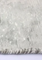 Tappeto Design Tencel Lavorato a Mano Grigio Bianco – Moderno Rettangolare Elegante - immagine 3