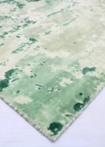 Tappeto Tencel Handloom Soft Glow Verde Menta – Tappeto Moderno Astratto di Lusso - immagine 4
