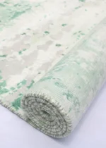Tappeto Tencel Handloom Soft Glow Verde Menta – Tappeto Moderno Astratto di Lusso - immagine 2