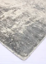 Tappeto in Tencel Artigianale Moderno Rettangolare – Design Effetto Vintage Elegante - immagine 4