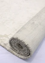 Tappeto in Tencel Artigianale Moderno Rettangolare – Design Effetto Vintage Elegante - immagine 2