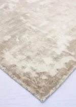 Tappeto Tencel Fatto a Mano Moderno – Effetto Seta Beige e Grigio | 150×100 – 300×200 cm - immagine 4