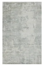 Tappeto Handloom in Tencel Grigio Verde Lucido Moderno 150x100 – 300x200 cm