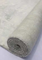 Tappeto Handloom in Tencel Grigio Verde Lucido Moderno 150x100 – 300x200 cm - immagine 2