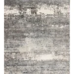 Tappeto in Tencel Handloom Moderno Grigio Beige – Artigianale di Lusso