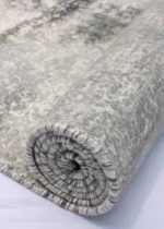 Tappeto in Tencel Handloom Moderno Grigio Beige – Artigianale di Lusso - immagine 2