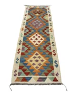 Passatoia geometrica colorata 198x65 cm – Tappeto moderno rettangolare - immagine 8