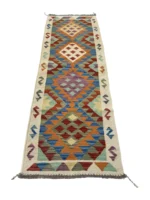 Passatoia geometrica colorata 198x65 cm – Tappeto moderno rettangolare - immagine 7