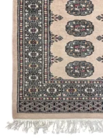 Tappeto Bukhara 95x64 cm Annodato a Mano – Tappeto Orientale Beige Tradizionale - immagine 4