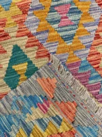 Tappeto Kilim 116x85 cm Tessuto a Mano – Tappeto Multicolore Stile Etnico - immagine 2