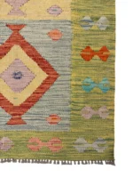 Tappeto Kilim 120x81 cm Artigianale Multicolore in Lana – Stile Etnico - immagine 5