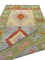 Tappeto Kilim 120x81 cm Artigianale Multicolore in Lana – Stile Etnico - immagine 2
