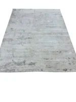 Tappeto Tencel Handloom 200x150 cm Grigio Bianco – Elegante ed Ecologico - immagine 8