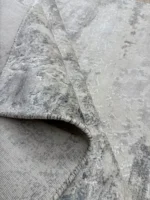 Tappeto Tencel Handloom 200x150 cm Grigio Bianco – Elegante ed Ecologico - immagine 2