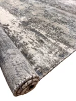 Tappeto Tencel Handloom 200x150 cm Grigio – Tappeto Ecologico Artigianale - immagine 2