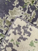 Tappeto moderno di design 150x100 in bambù e seta - immagine 3