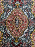 Tappeto Qum Seta Persiano 150x102 cm Annodato a Mano Certificato - immagine 8