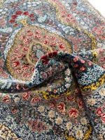 Tappeto Qum Seta Persiano 150x102 cm Annodato a Mano Certificato - immagine 4