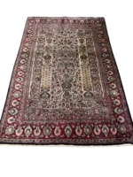 Tappeto Qum Seta Persiano 168x98 cm Annodato a Mano Certificato