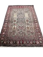 Tappeto Qum Seta Persiano 168x98 cm Annodato a Mano Certificato - immagine 7