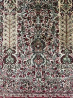 Tappeto Qum Seta Persiano 168x98 cm Annodato a Mano Certificato - immagine 4