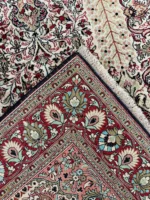 Tappeto Qum Seta Persiano 168x98 cm Annodato a Mano Certificato - immagine 2