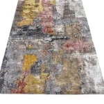 tappeto moderno astratto in seta di bamboo