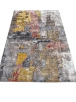 tappeto moderno astratto in seta di bamboo