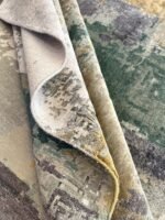 Tappeto Moderno Astratto in Bambù e Seta 244x201 cm per Soggiorno - immagine 3