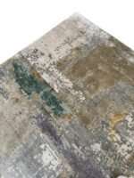 Tappeto Moderno Astratto in Bambù e Seta 244x201 cm per Soggiorno - immagine 11