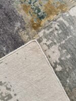 Tappeto Moderno Astratto in Bambù e Seta 244x201 cm per Soggiorno - immagine 4