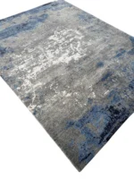 Tappeto Moderno Astratto 245x192 cm in Bambù e Seta per Soggiorno - immagine 7