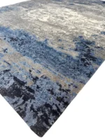 Tappeto Moderno Astratto 245x192 cm in Bambù e Seta per Soggiorno - immagine 4