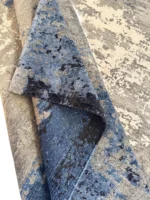 Tappeto Moderno Astratto 245x192 cm in Bambù e Seta per Soggiorno - immagine 3