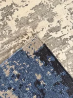 Tappeto Moderno Astratto 245x192 cm in Bambù e Seta per Soggiorno - immagine 2