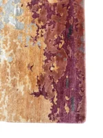 Tappeto Moderno Astratto 300x252 cm in Bambù e Seta per Soggiorno - immagine 7