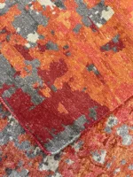 Tappeto Moderno Astratto 301x251 cm in Bambù e Seta per Soggiorno - immagine 2