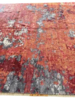 Tappeto Moderno Astratto 301x251 cm in Bambù e Seta per Soggiorno - immagine 8