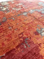 Tappeto Moderno Astratto 301x251 cm in Bambù e Seta per Soggiorno - immagine 5